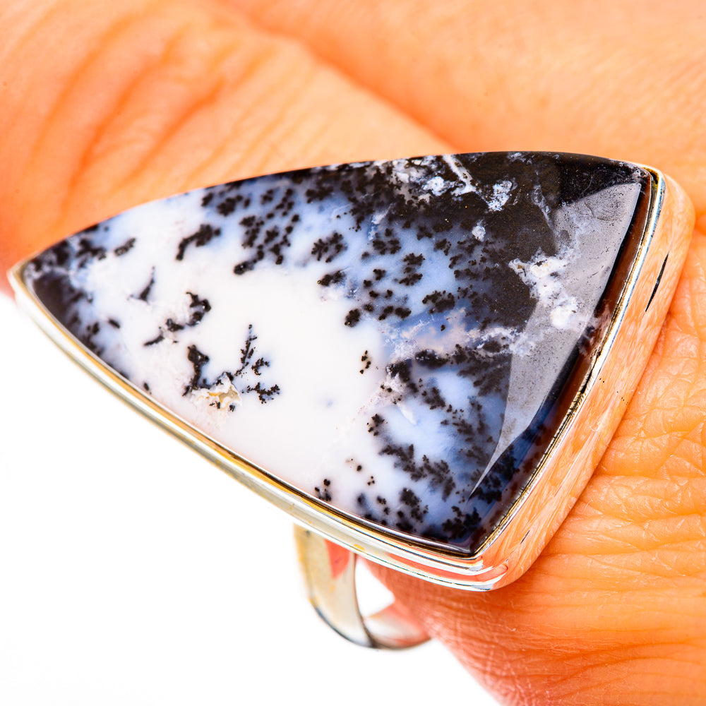 Dendritic Opal Rings handcrafted by Anasilvercos - RING110692