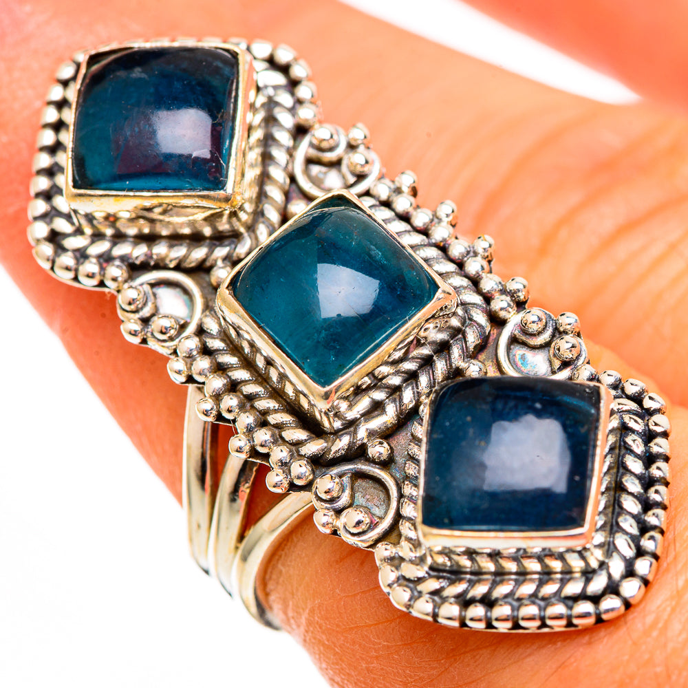 Green Fluorite Rings handcrafted by Anasilvercos - RING110700
