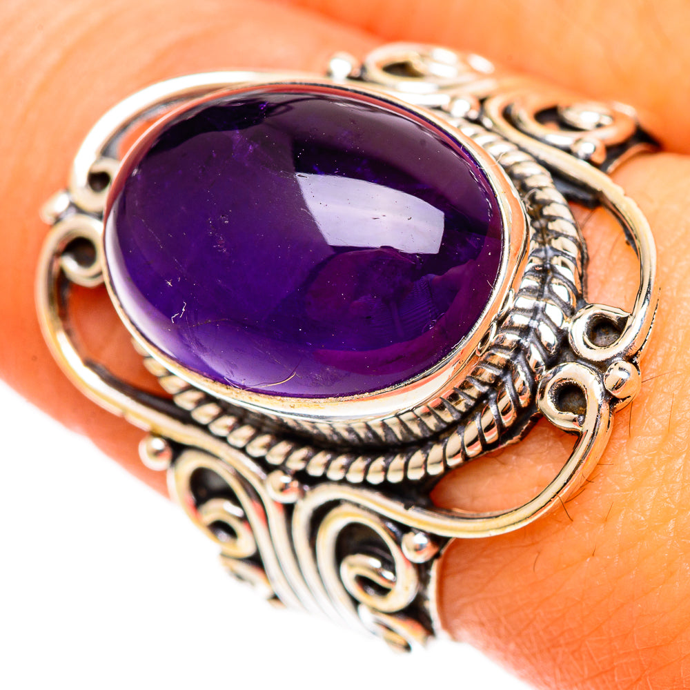 Amethyst Rings handcrafted by Anasilvercos - RING110730