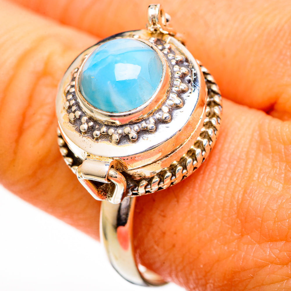 Larimar Rings handcrafted by Anasilvercos - RING110751