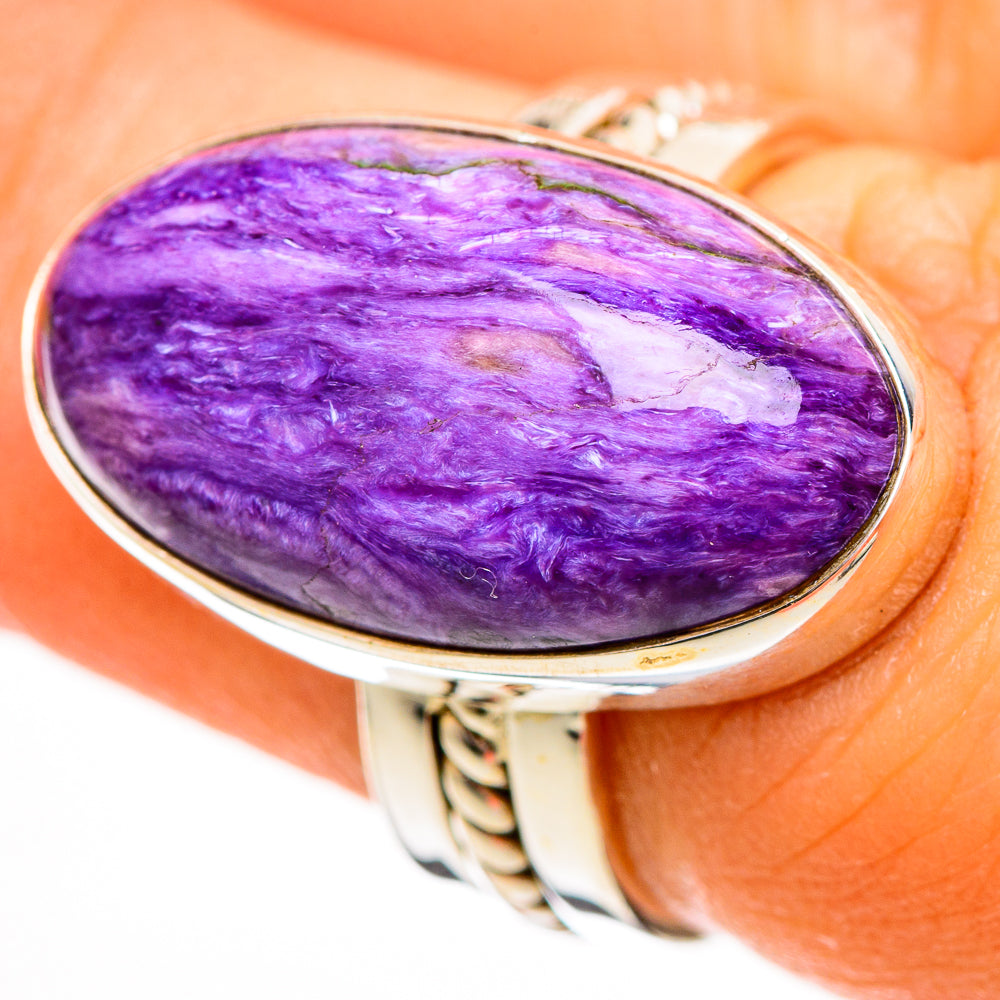 Charoite Rings handcrafted by Anasilvercos - RING110771