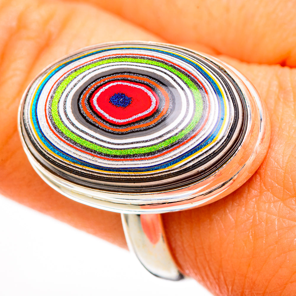 Fordite Rings handcrafted by Anasilvercos - RING110808