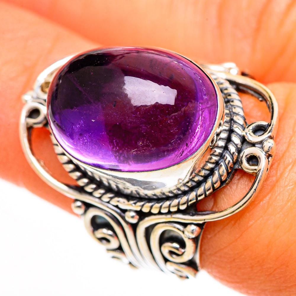 Amethyst Rings handcrafted by Anasilvercos - RING110820