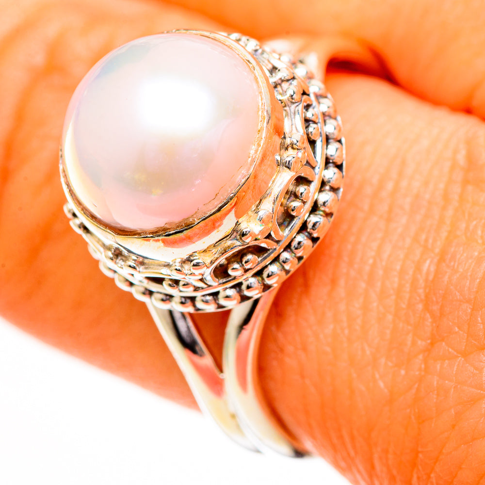 Cultured Pearl Rings handcrafted by Anasilvercos - RING110830