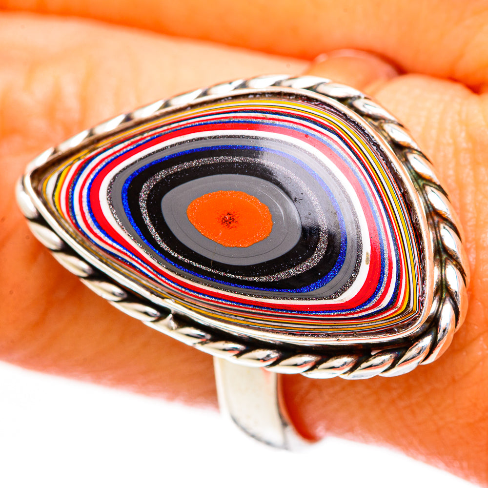 Fordite Rings handcrafted by Anasilvercos - RING110832
