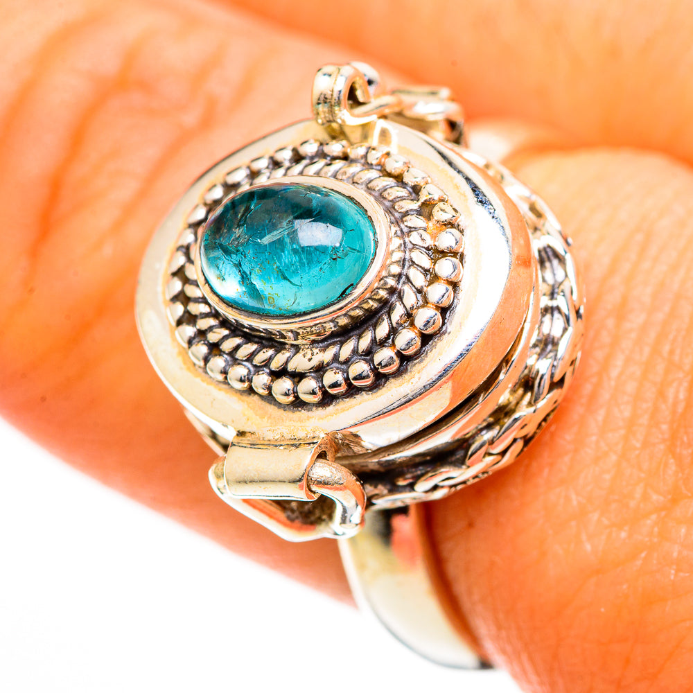 Blue Tourmaline Rings handcrafted by Anasilvercos - RING110838