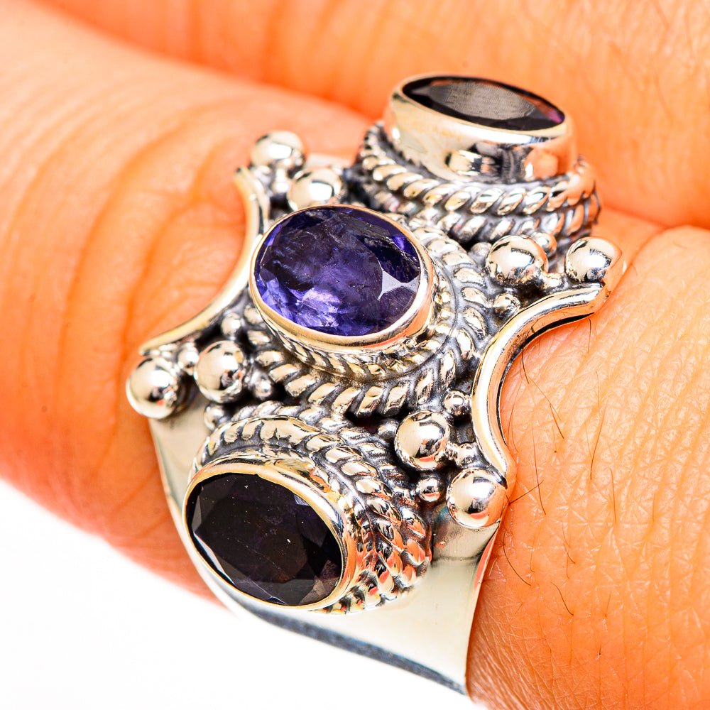 Violet Spinel Rings handcrafted by Anasilvercos - RING110848