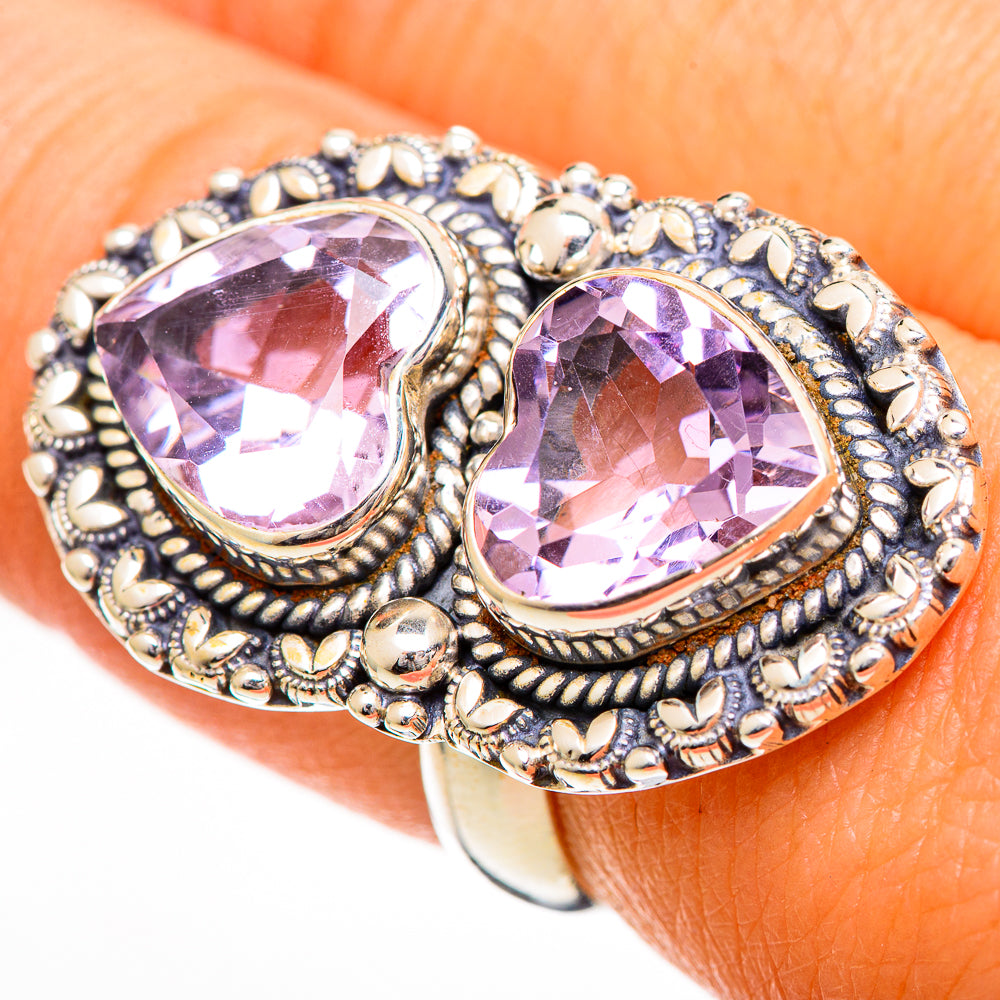 Kunzite Rings handcrafted by Anasilvercos - RING110855
