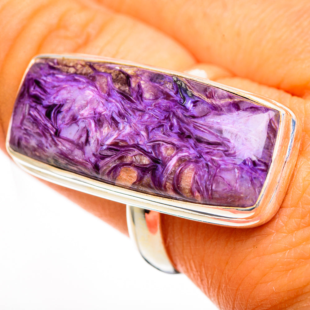 Charoite Rings handcrafted by Anasilvercos - RING110857