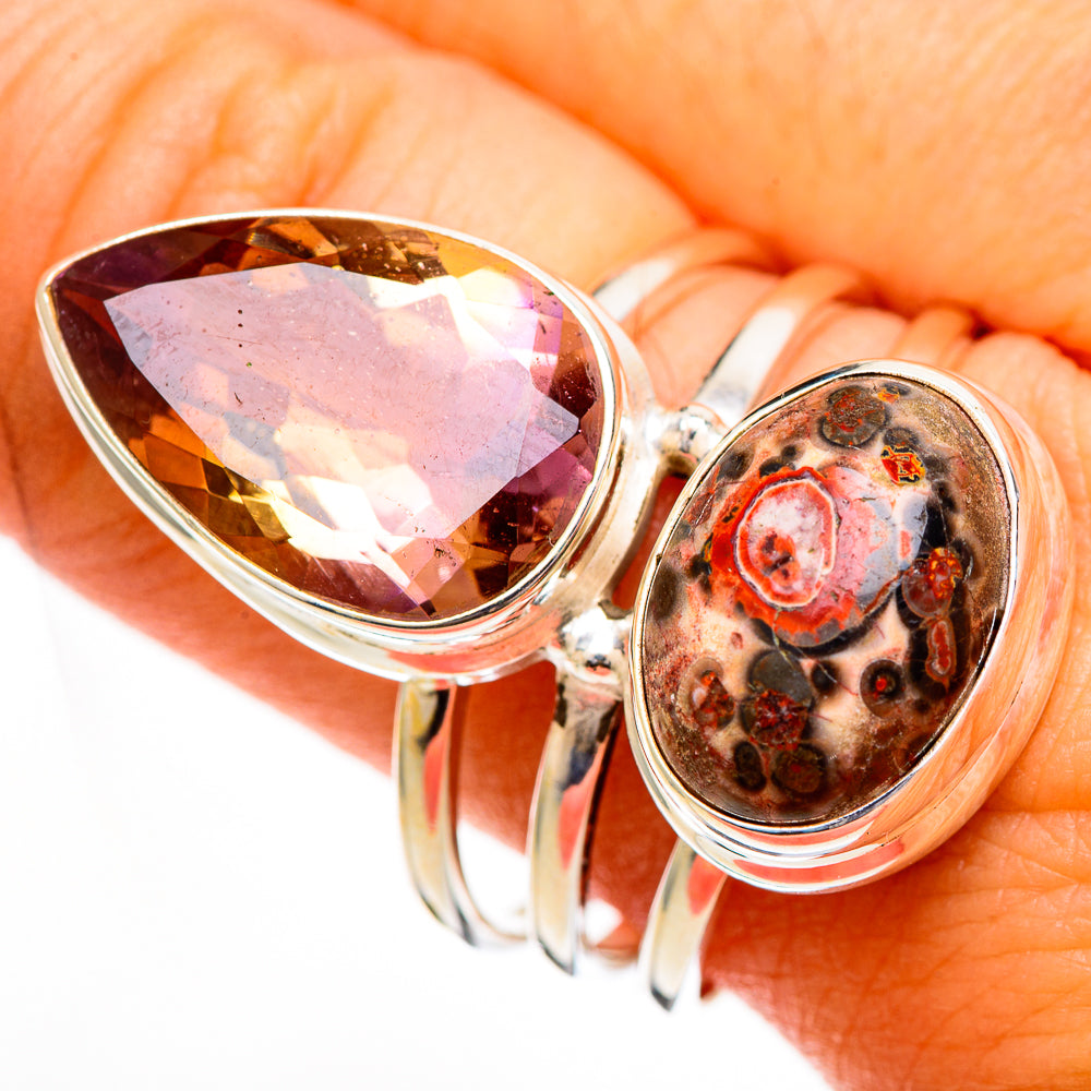 Mushroom Rhyolite Rings handcrafted by Anasilvercos - RING110865