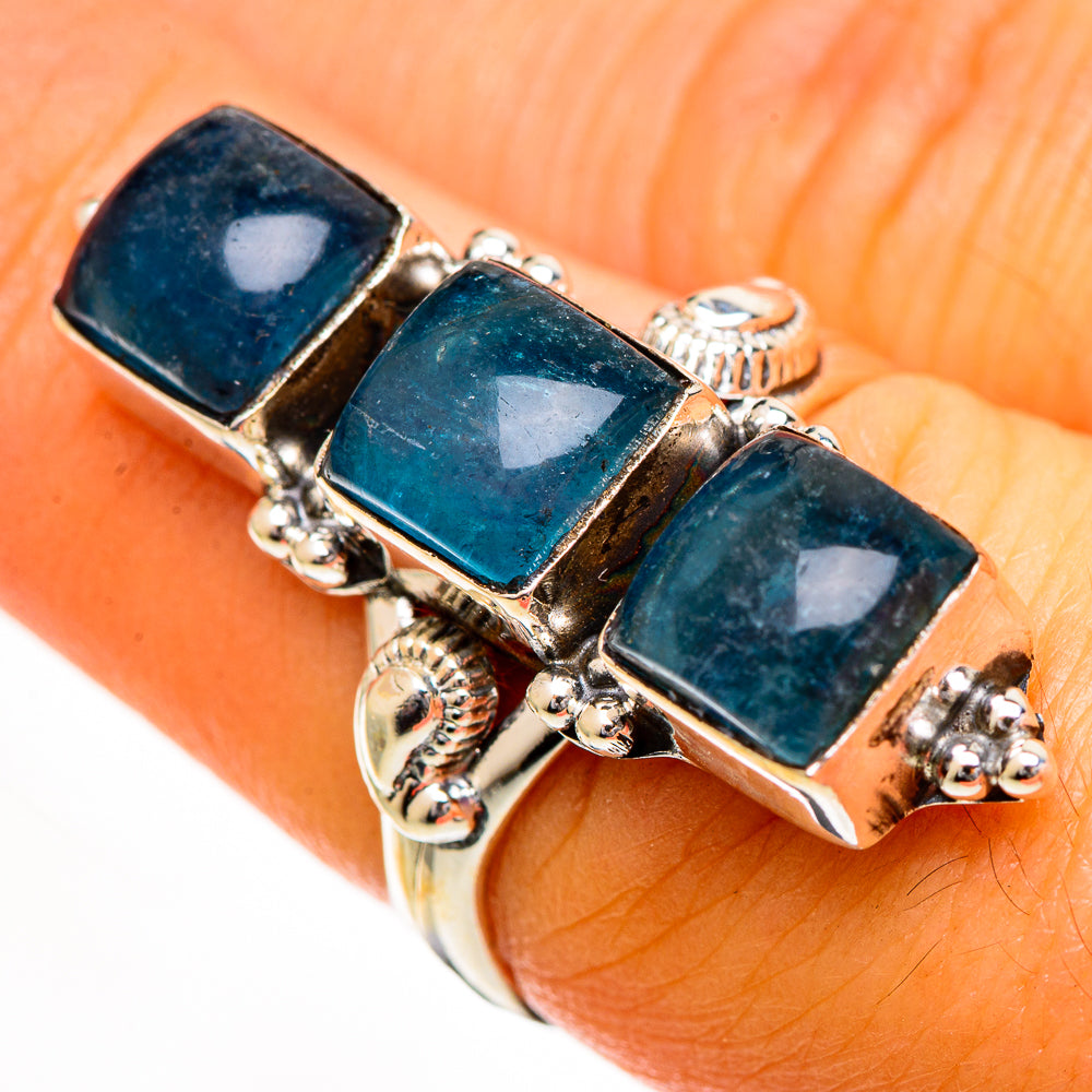 Green Fluorite Rings handcrafted by Anasilvercos - RING110877