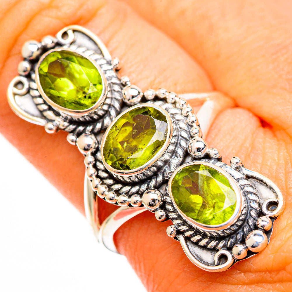 Peridot Rings handcrafted by Anasilvercos - RING110878