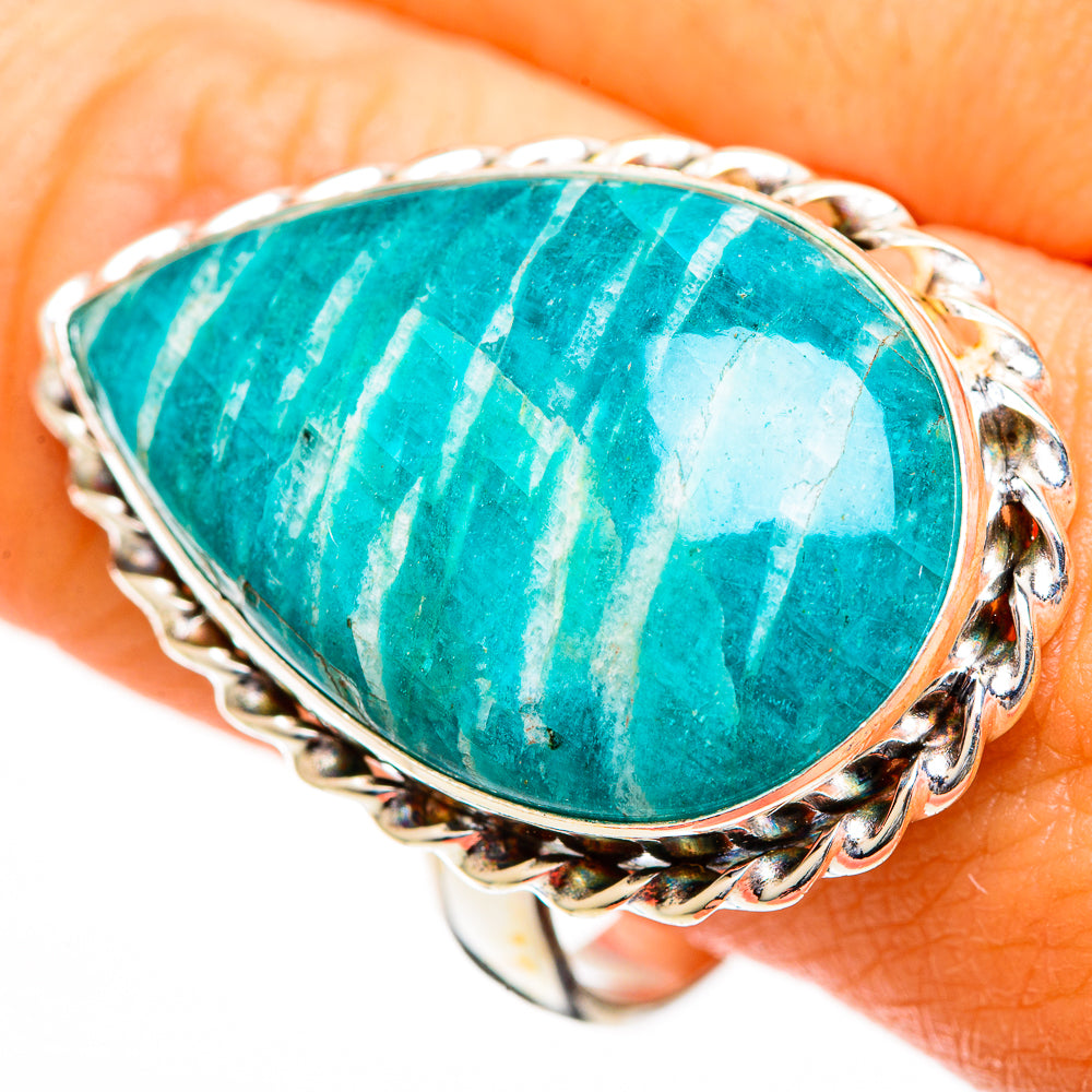 Amazonite Rings handcrafted by Anasilvercos - RING110882