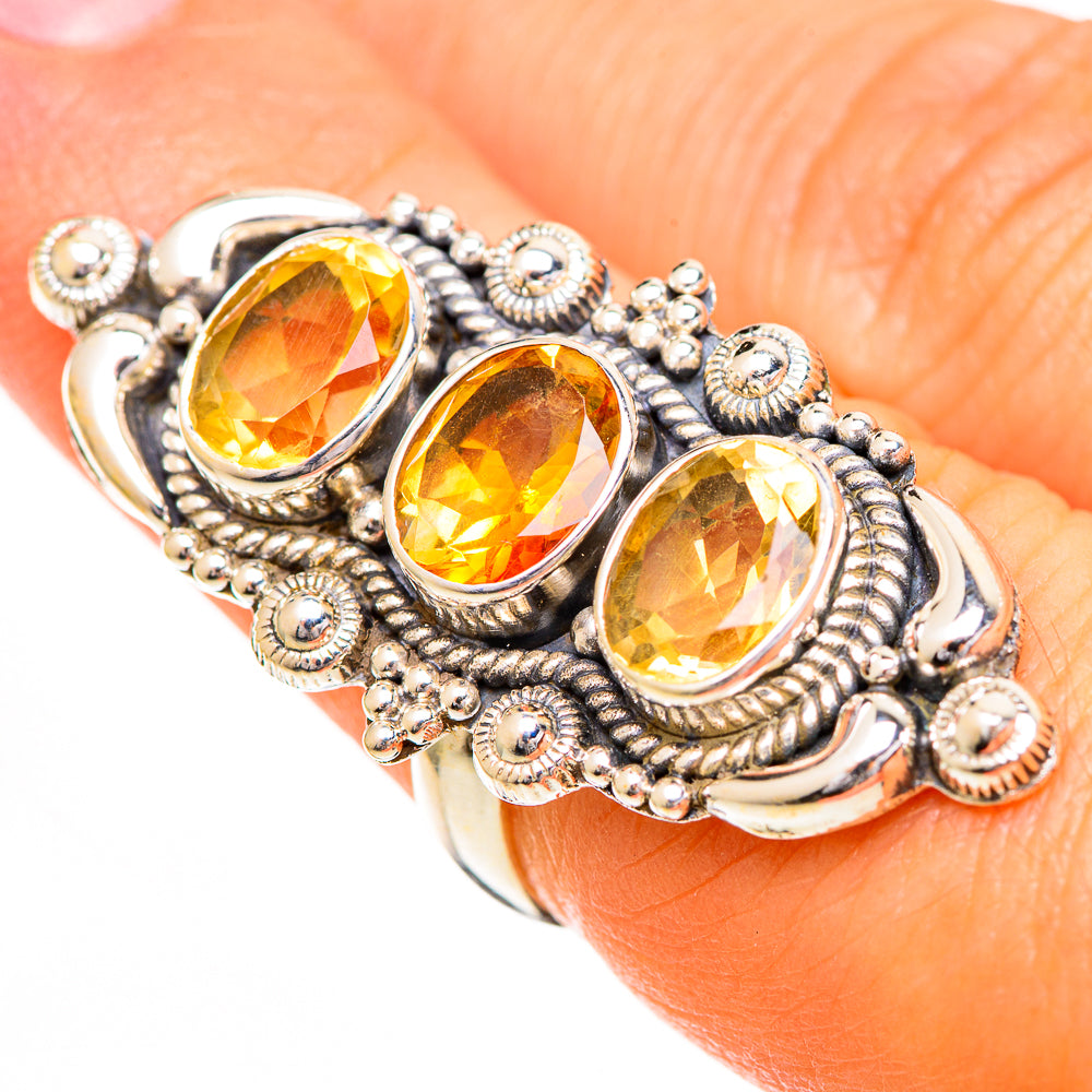 Citrine Rings handcrafted by Anasilvercos - RING110894