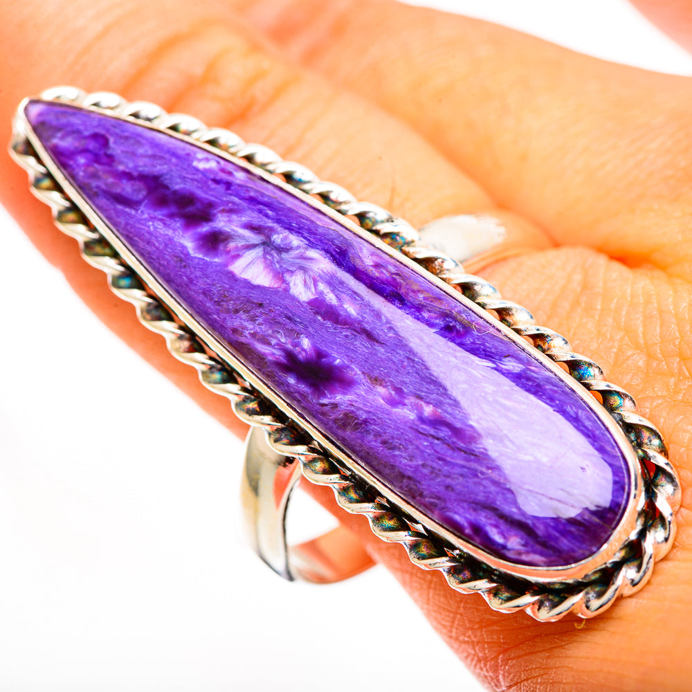 Charoite Rings handcrafted by Anasilvercos - RING110897