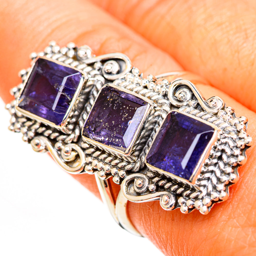 Violet Spinel Rings handcrafted by Anasilvercos - RING110899