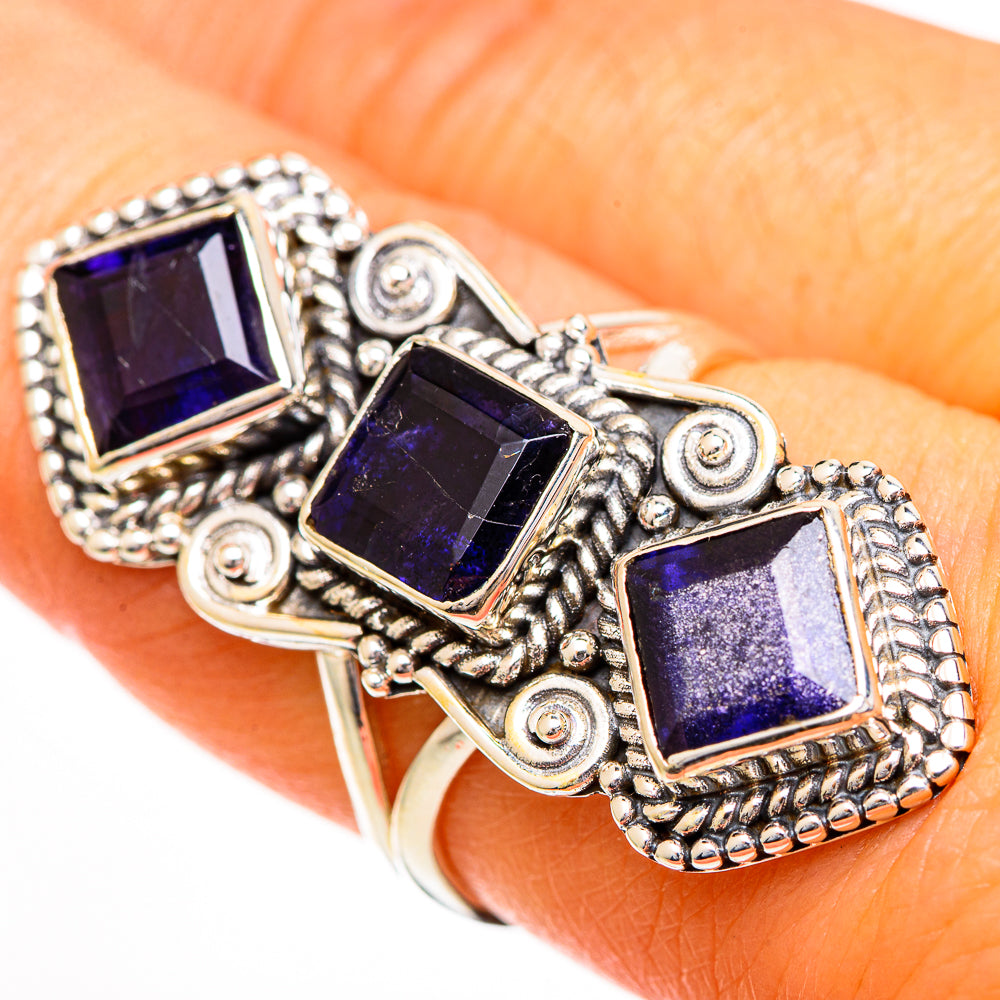 Violet Spinel Rings handcrafted by Anasilvercos - RING110904