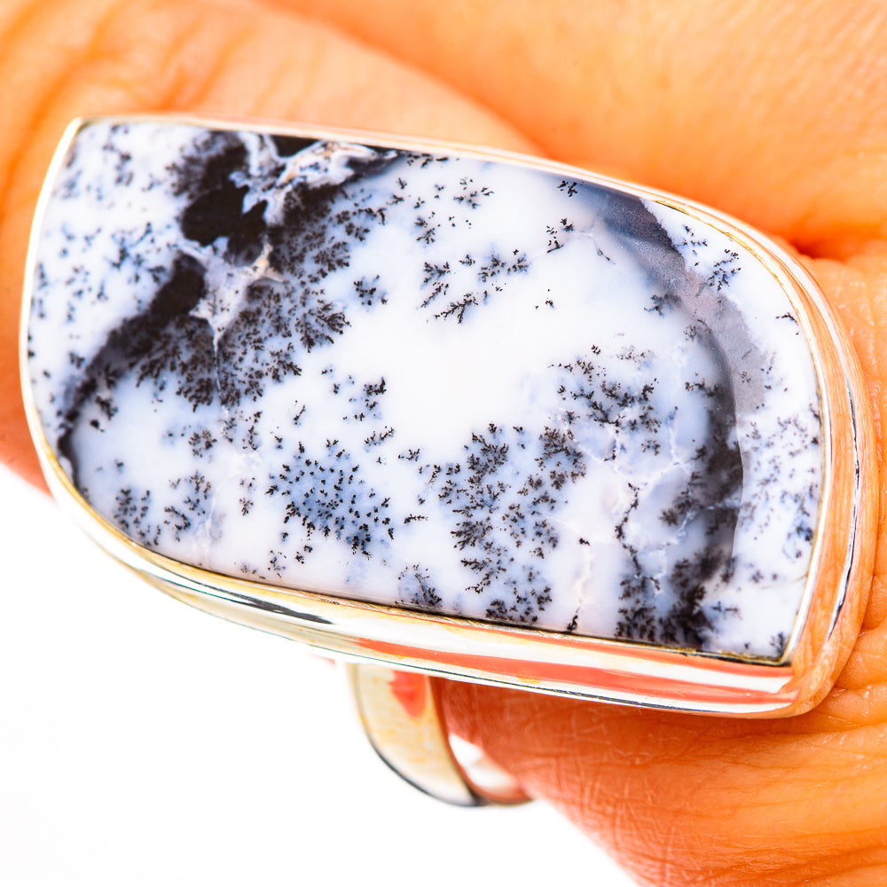 Dendritic Opal Rings handcrafted by Anasilvercos - RING110909