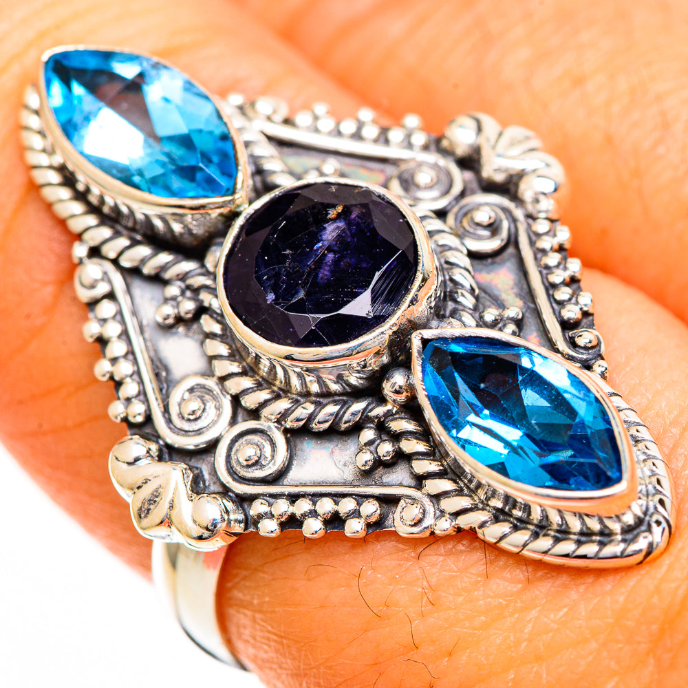 Violet Spinel Rings handcrafted by Anasilvercos - RING110915