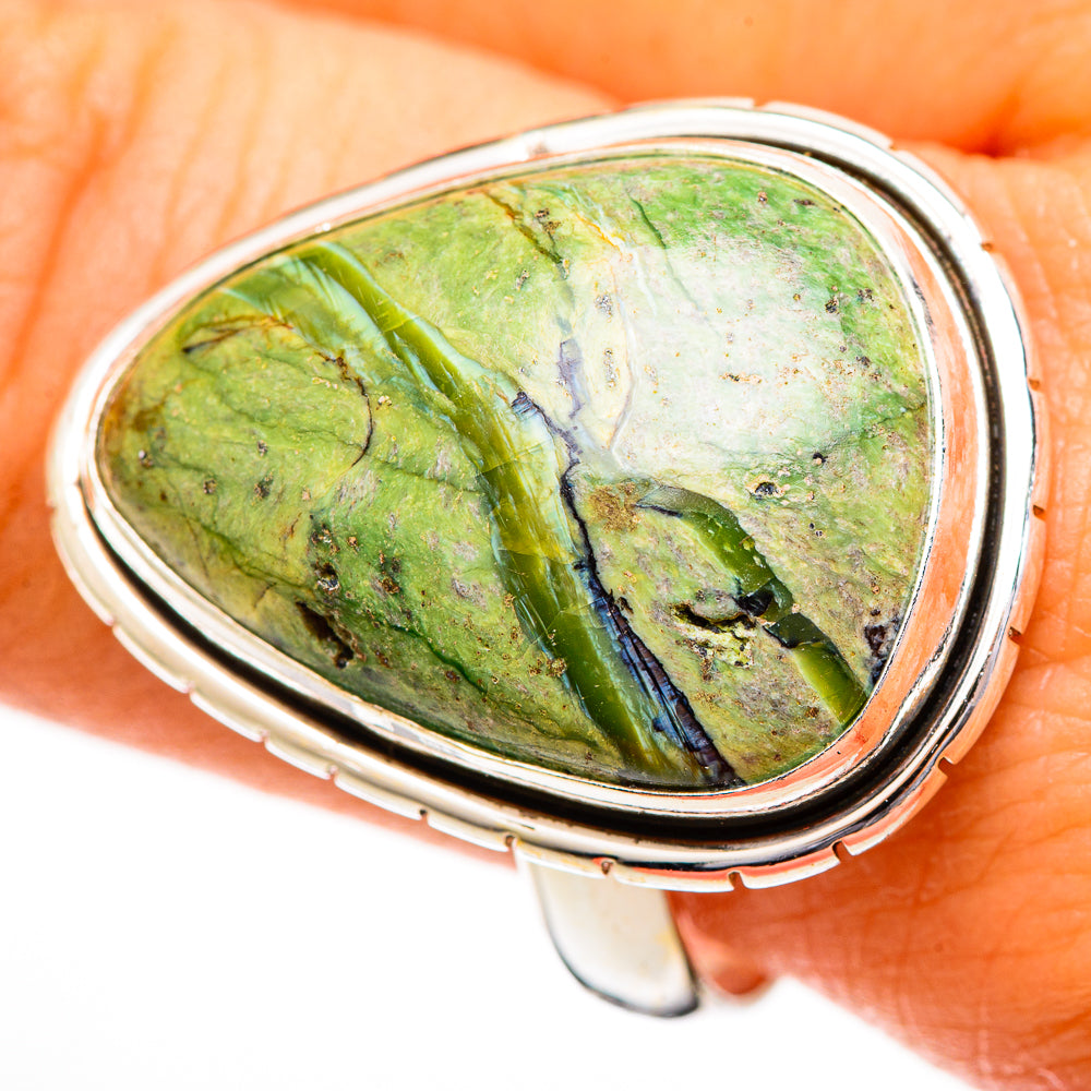 Rainforest Jasper Rings handcrafted by Anasilvercos - RING110925