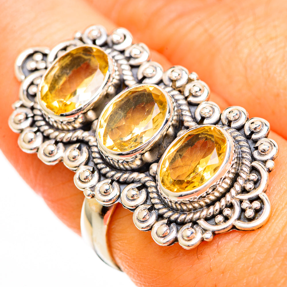 Citrine Rings handcrafted by Anasilvercos - RING110939