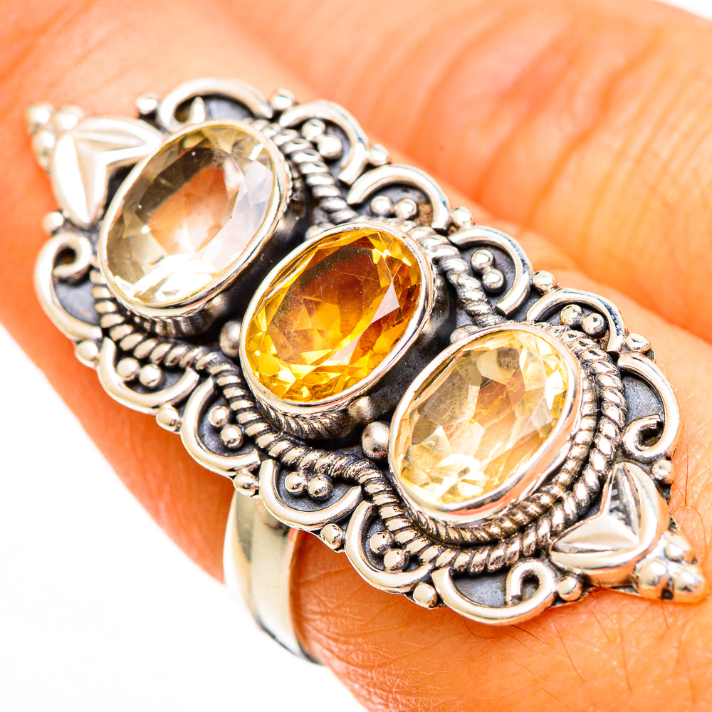 Citrine Rings handcrafted by Anasilvercos - RING110940