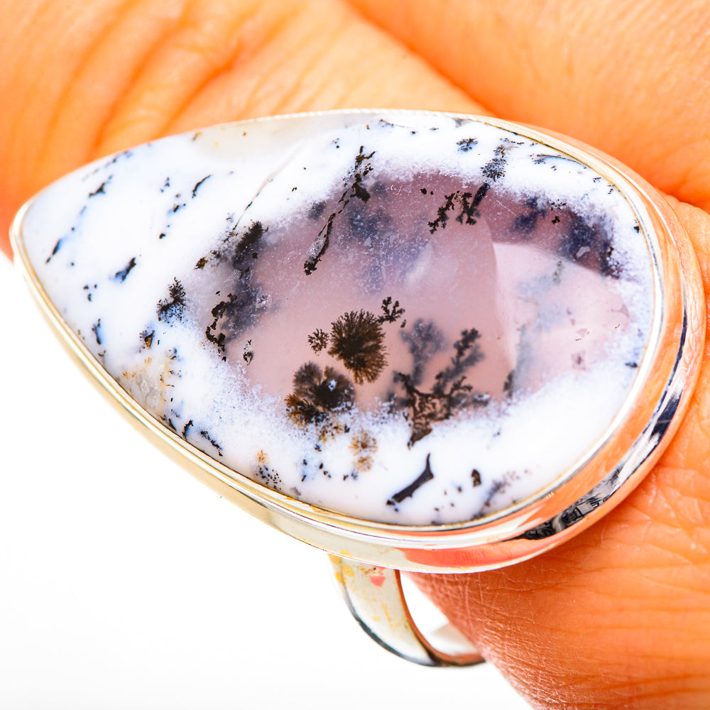 Dendritic Opal Rings handcrafted by Anasilvercos - RING110954