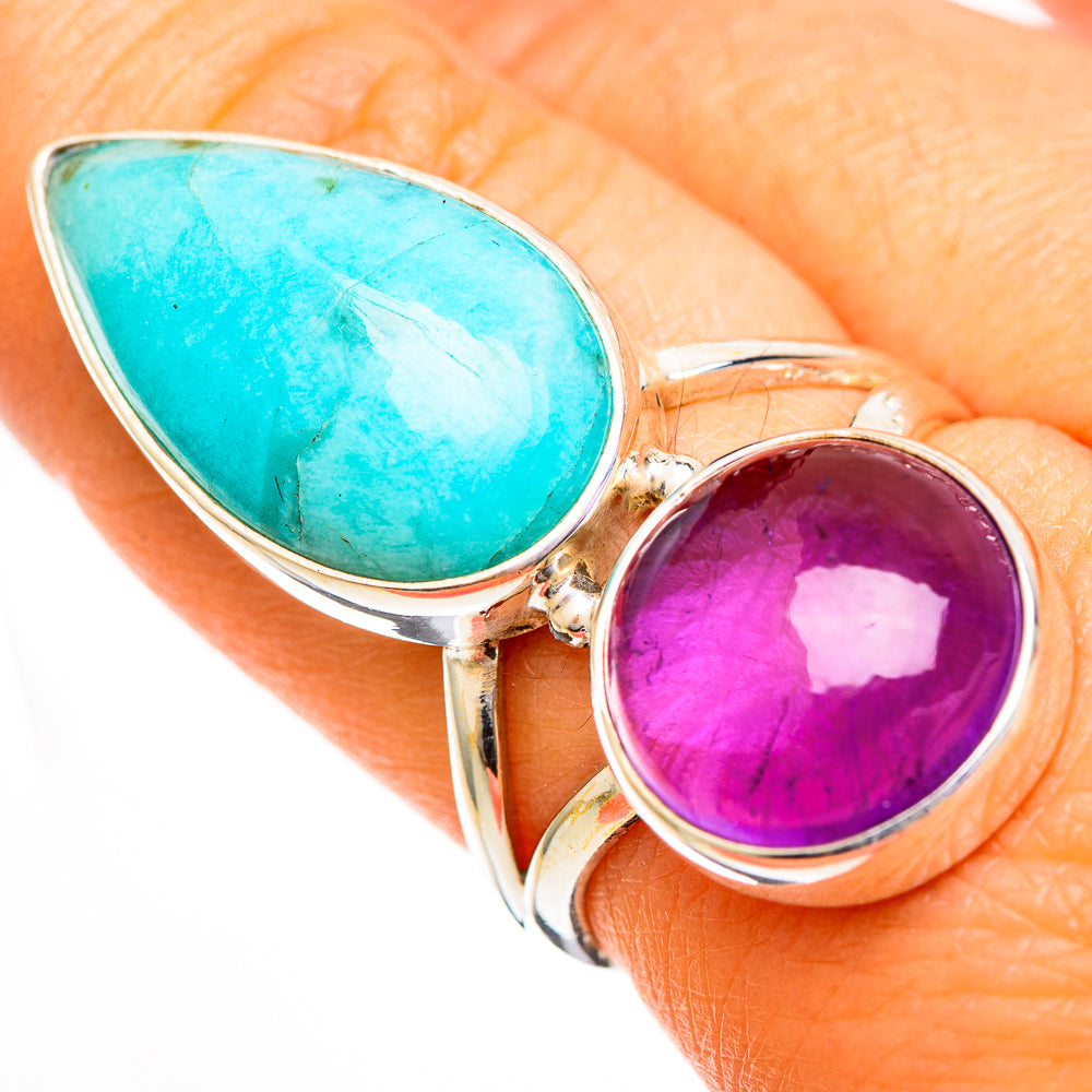 Larimar Rings handcrafted by Anasilvercos - RING110956