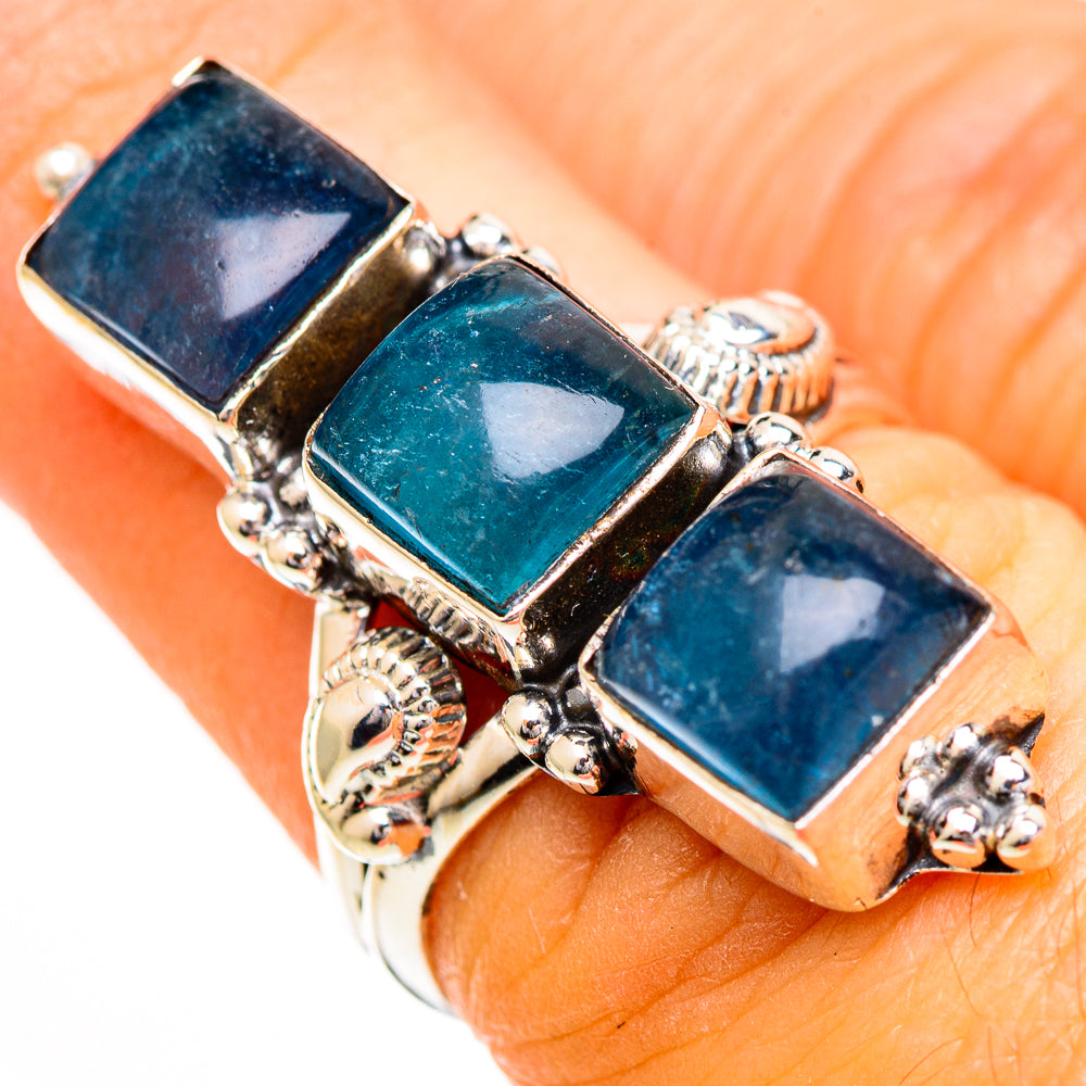 Green Fluorite Rings handcrafted by Anasilvercos - RING110960