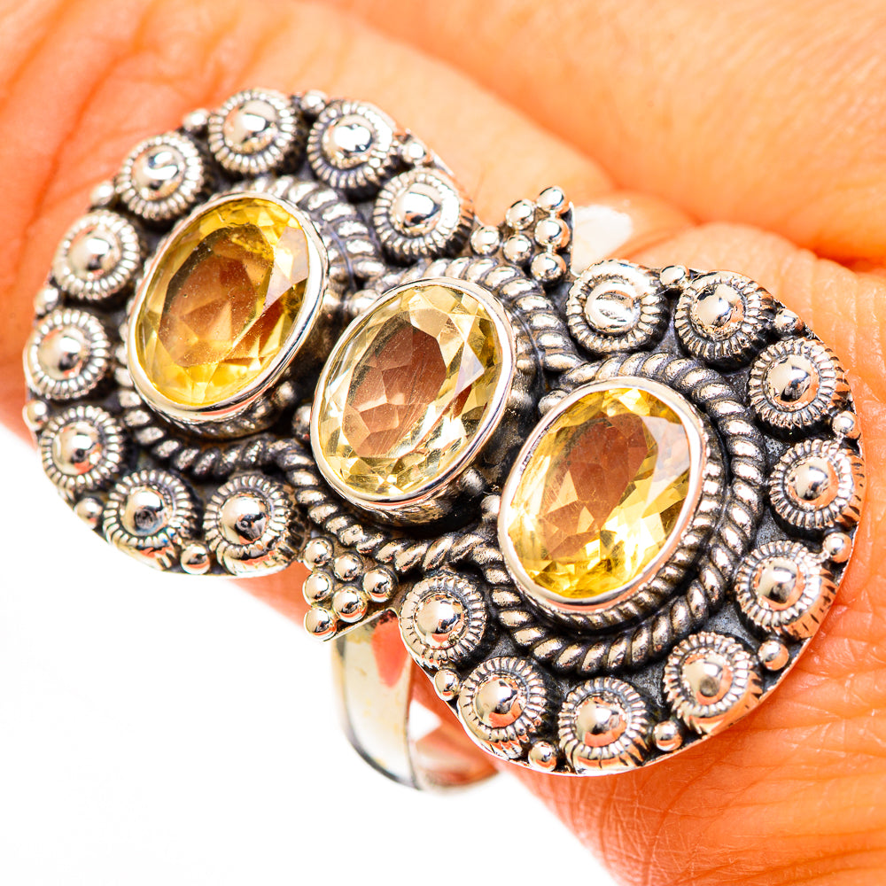 Citrine Rings handcrafted by Anasilvercos - RING110985