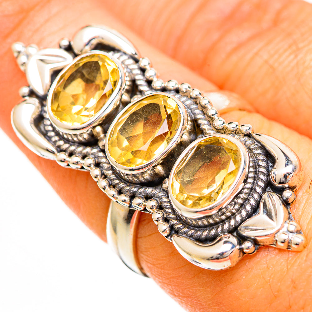 Citrine Rings handcrafted by Anasilvercos - RING110986