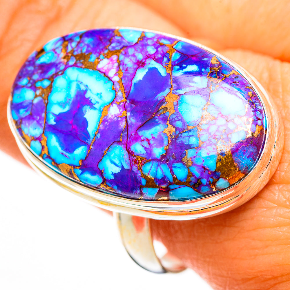 Spiny Oyster Turquoise Rings handcrafted by Anasilvercos - RING110990