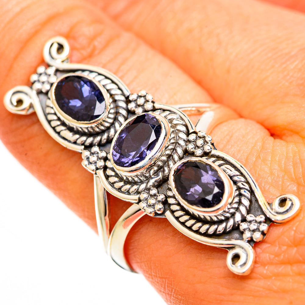 Violet Spinel Rings handcrafted by Anasilvercos - RING110992