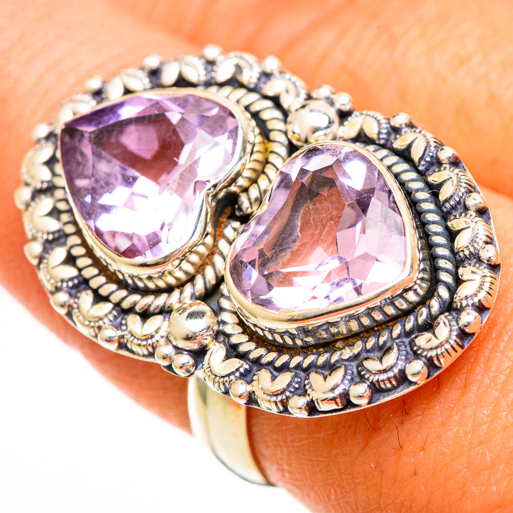 Kunzite Rings handcrafted by Anasilvercos - RING110996