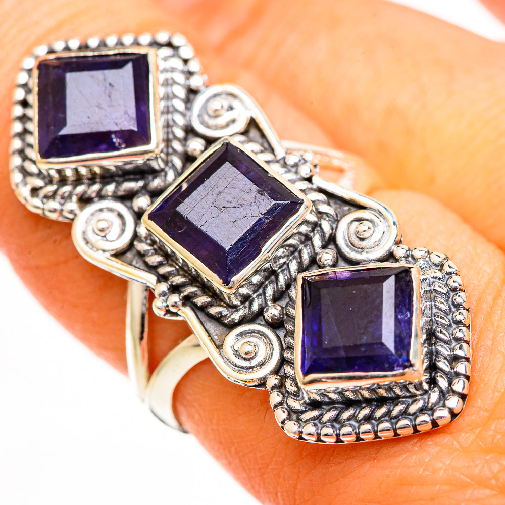 Violet Spinel Rings handcrafted by Anasilvercos - RING110997