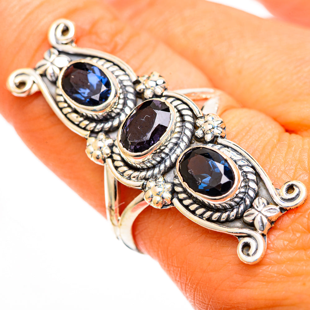 Violet Spinel Rings handcrafted by Anasilvercos - RING111012