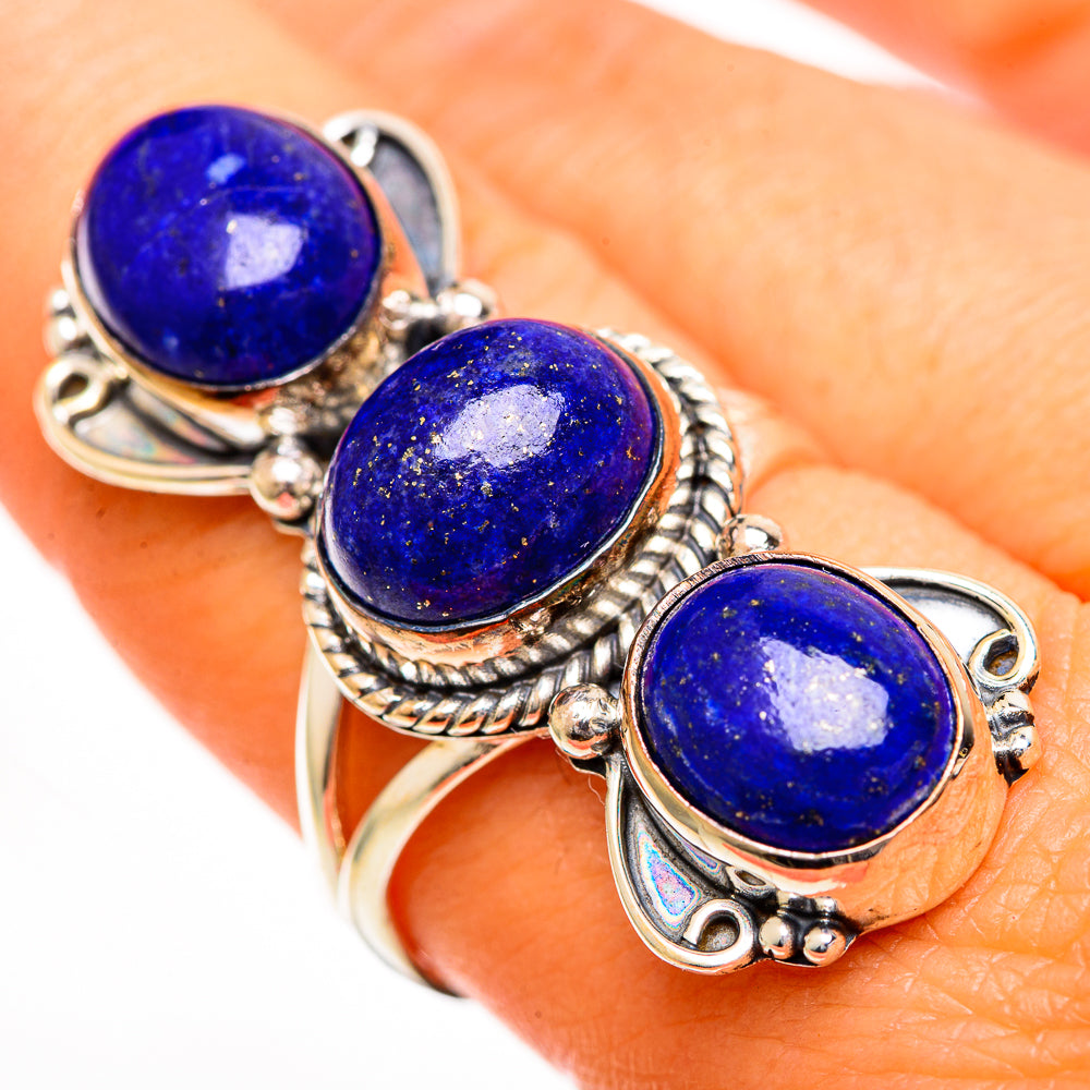 Lapis Lazuli Rings handcrafted by Anasilvercos - RING111018