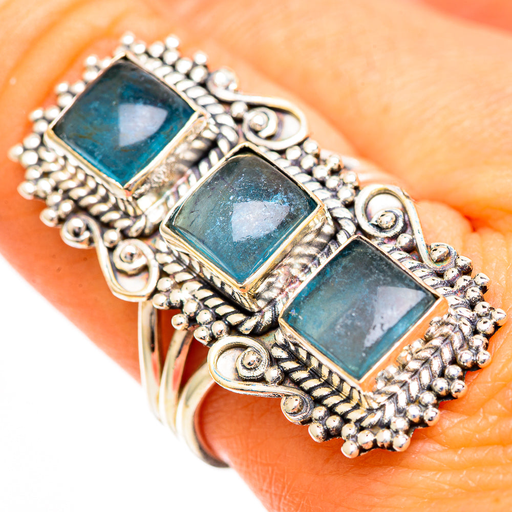 Green Fluorite Rings handcrafted by Anasilvercos - RING111020