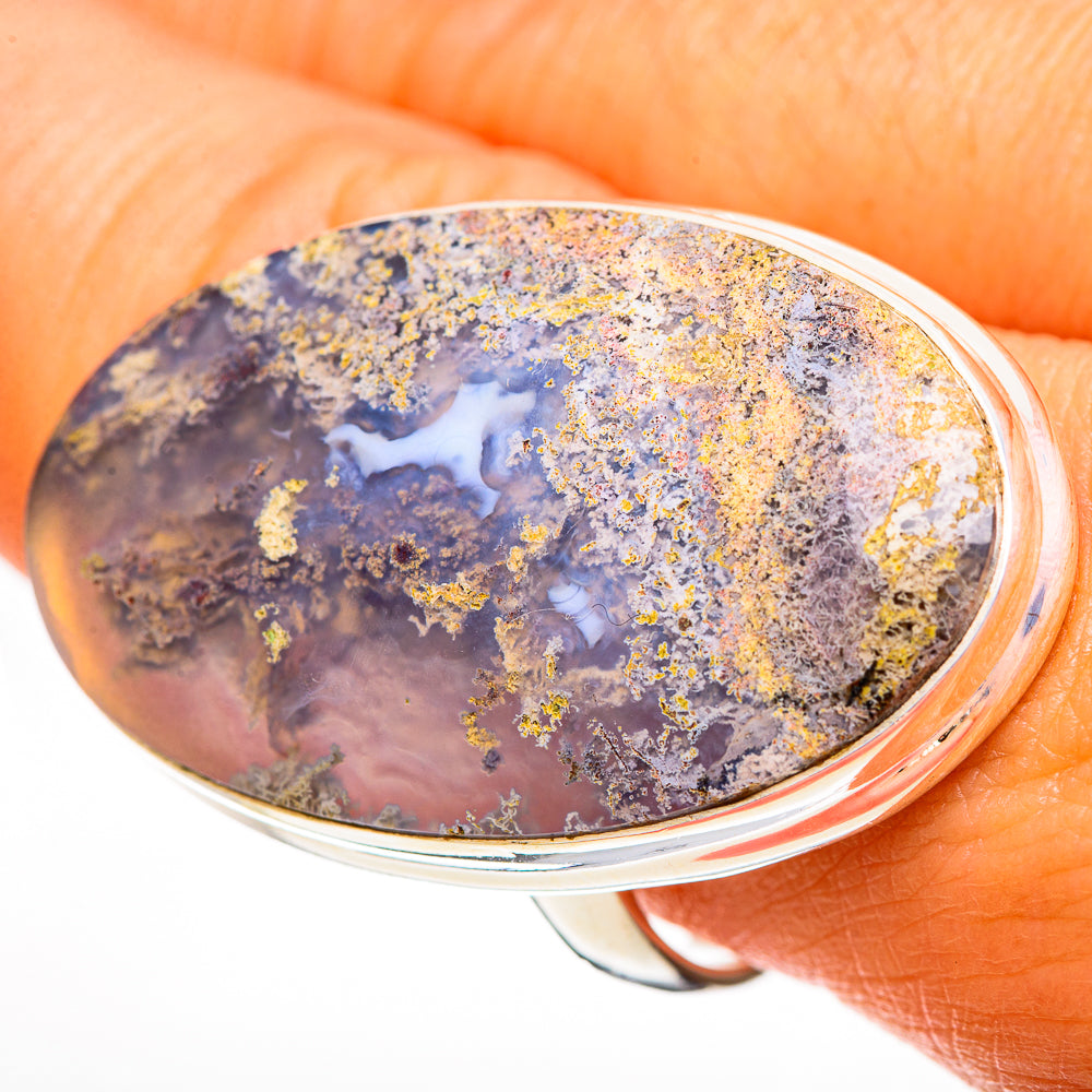 Plume Agate Rings handcrafted by Anasilvercos - RING111028