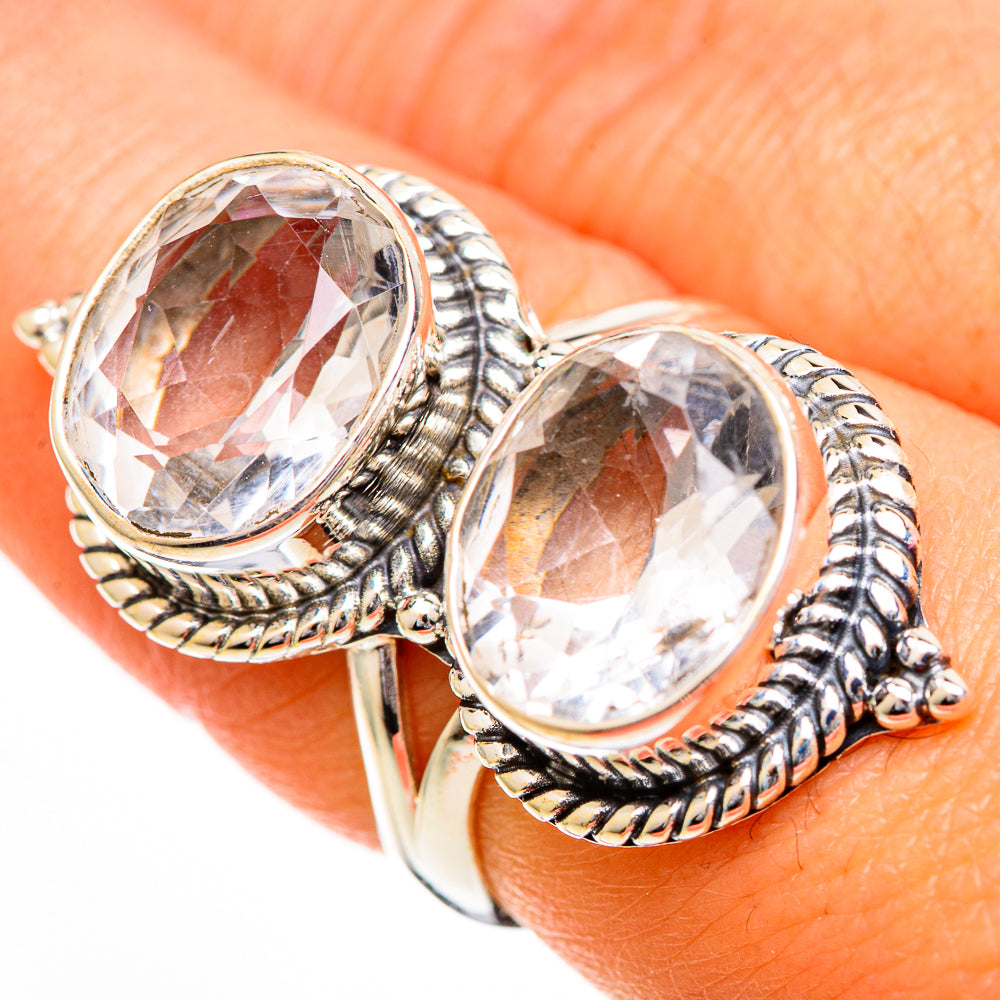 White Quartz Rings handcrafted by Anasilvercos - RING111049