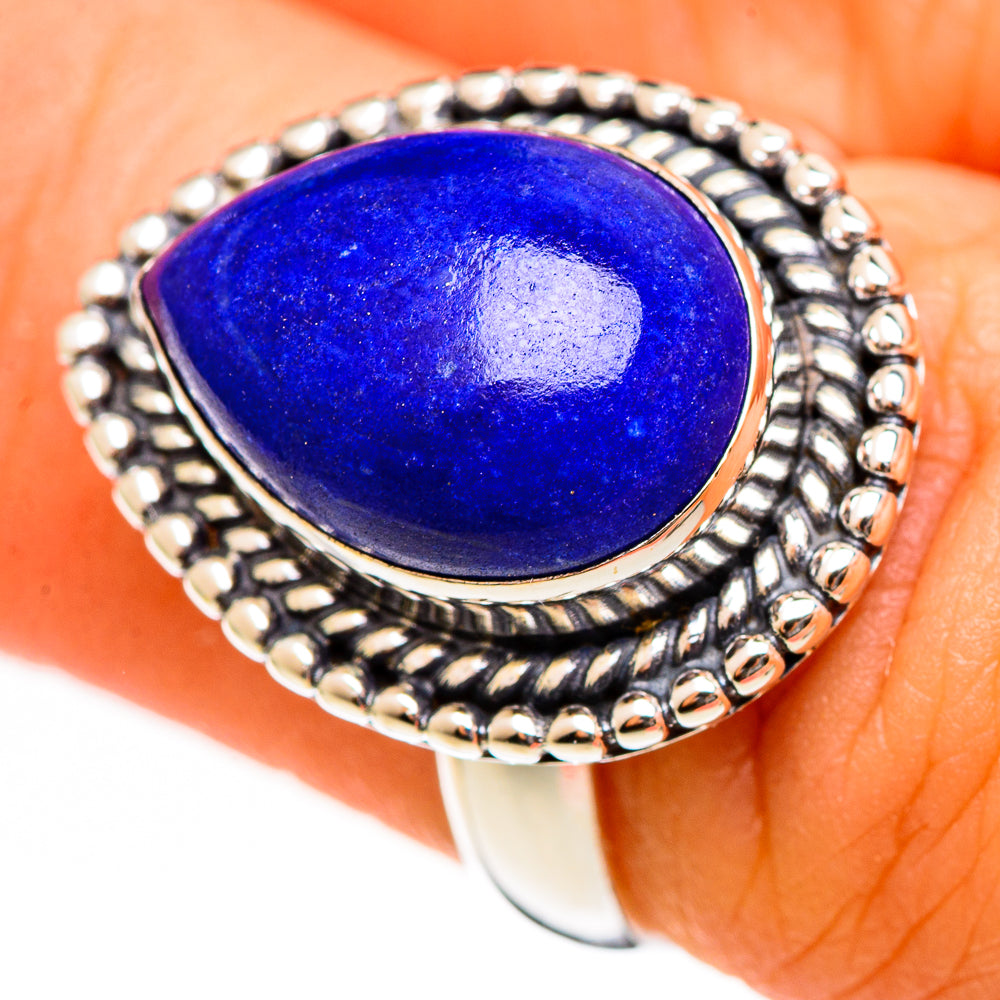 Lapis Lazuli Rings handcrafted by Anasilvercos - RING111054