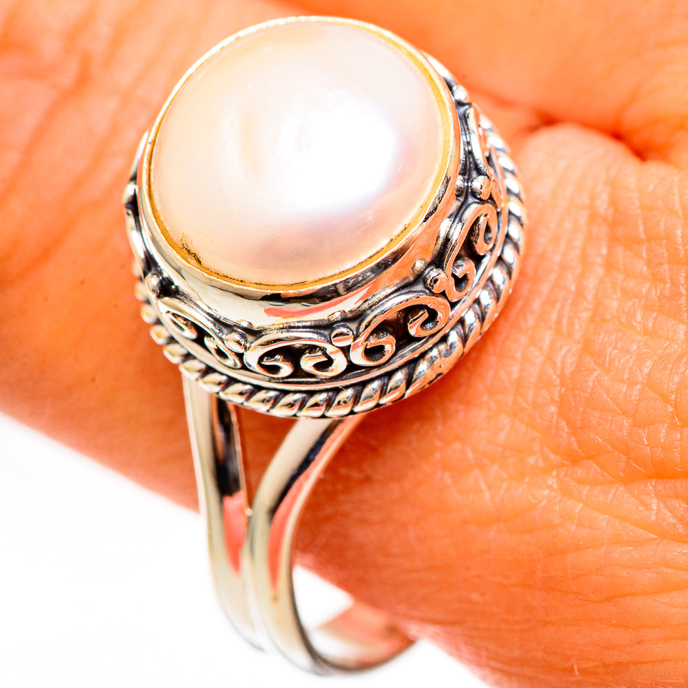 Cultured Pearl Rings handcrafted by Anasilvercos - RING111071