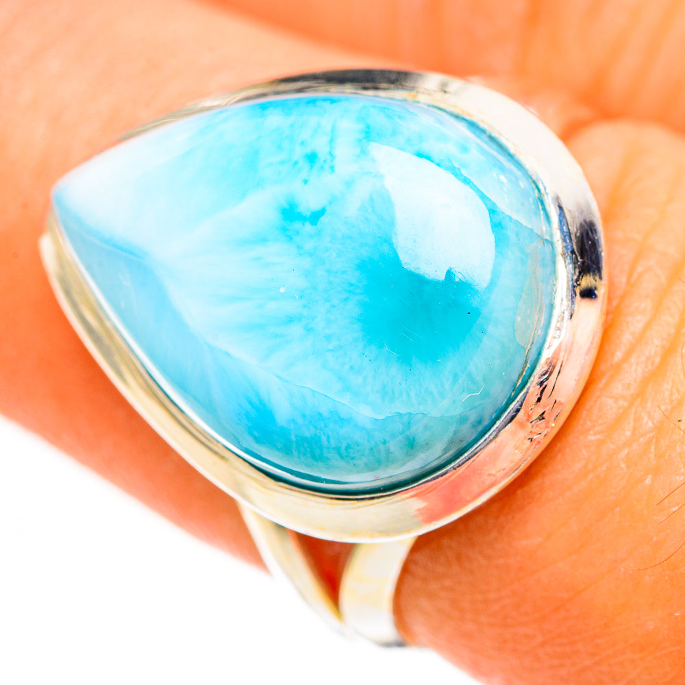 Larimar Rings handcrafted by Anasilvercos - RING111082