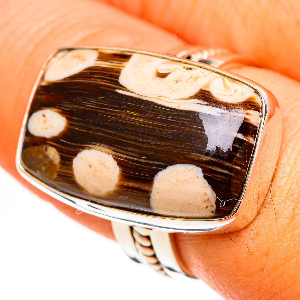 Peanut Wood Jasper Rings handcrafted by Anasilvercos - RING111088