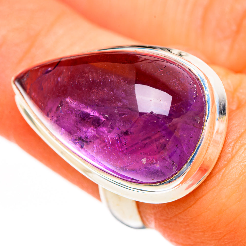 Amethyst Rings handcrafted by Anasilvercos - RING111092