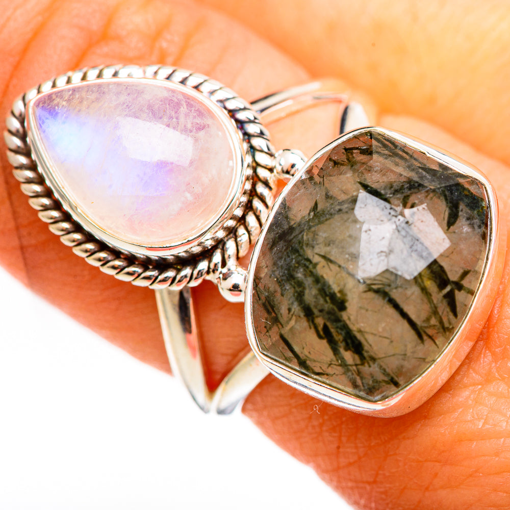 Tourmalinated Quartz Rings handcrafted by Anasilvercos - RING111097