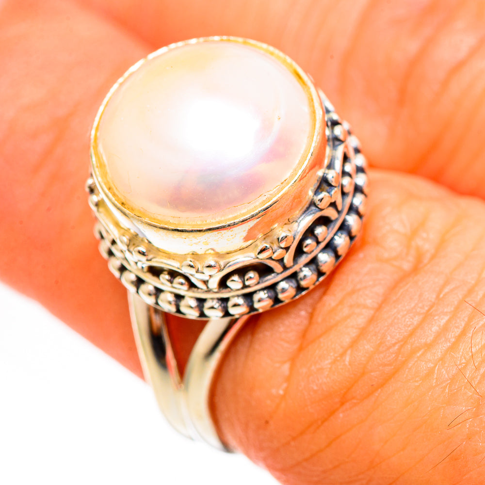 Cultured Pearl Rings handcrafted by Anasilvercos - RING111098