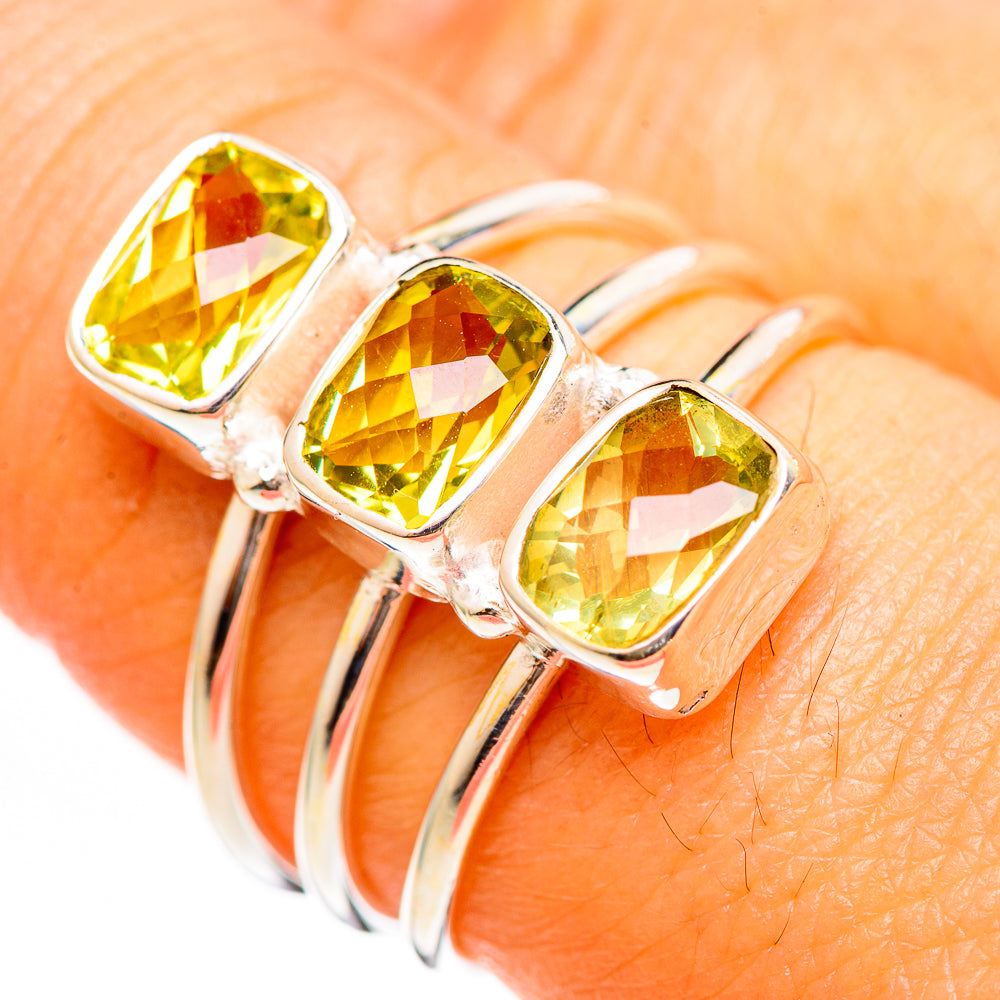Citrine Rings handcrafted by Anasilvercos - RING111106