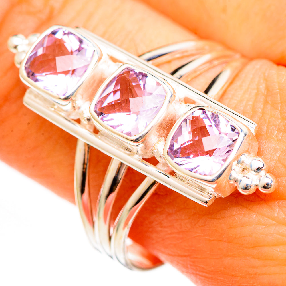 Kunzite Rings handcrafted by Anasilvercos - RING111121