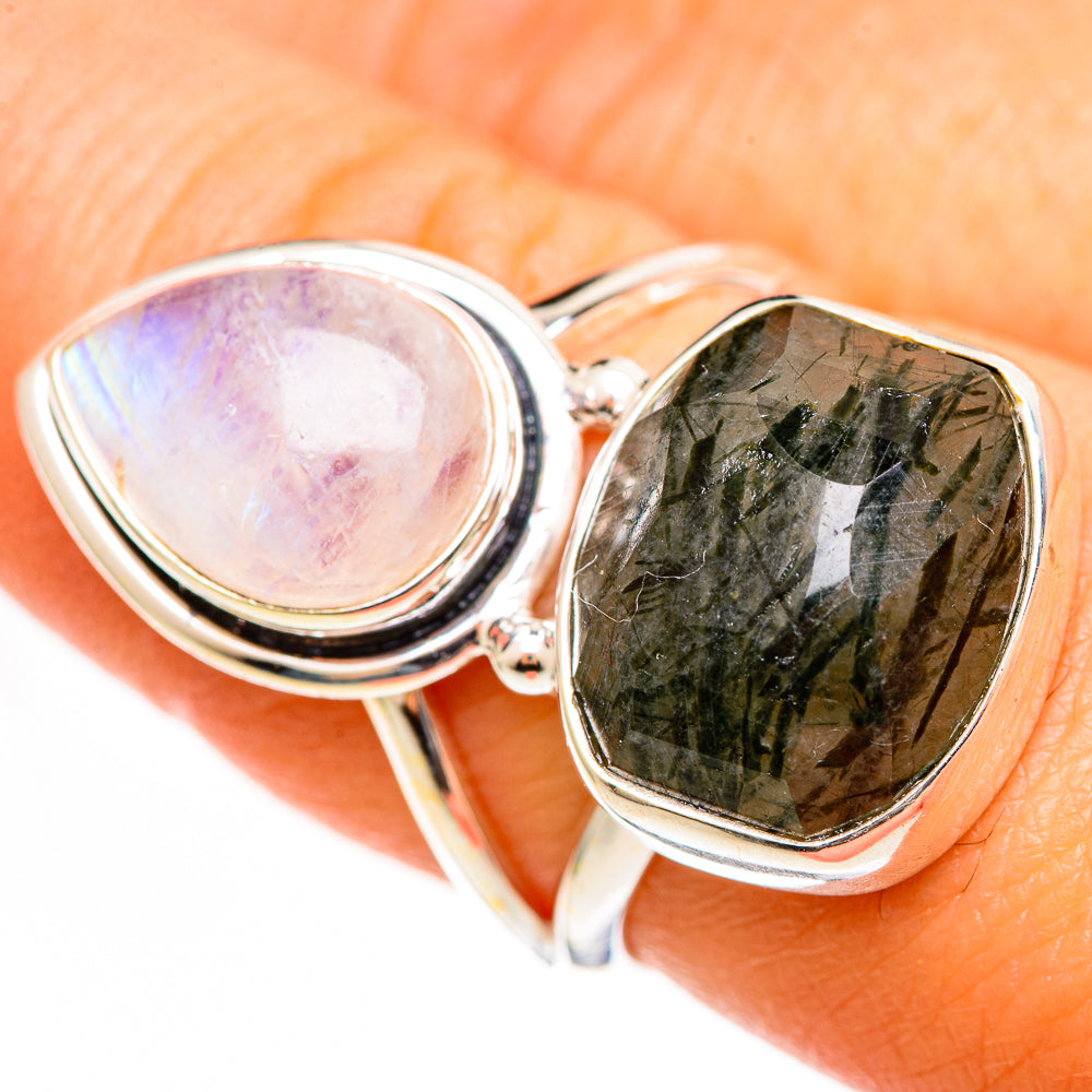 Tourmalinated Quartz Rings handcrafted by Anasilvercos - RING111150